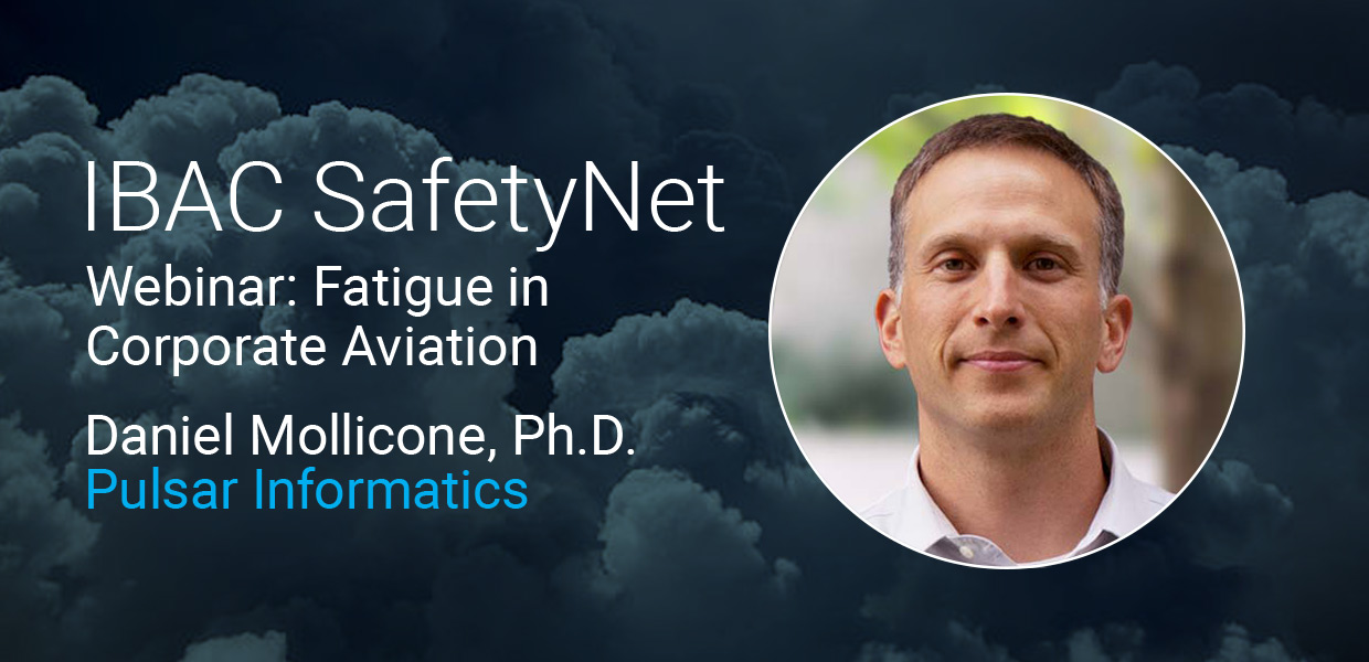 Free Webinar: Fatigue in Corporate Aviation graphic